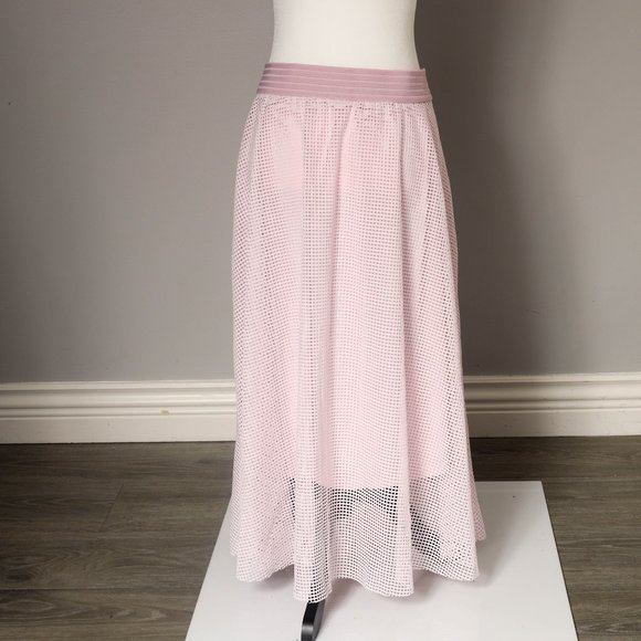 NWT ALFANI Lilac MIDI MESH MIDI SKIRT   - XL - Picture 1 of 6